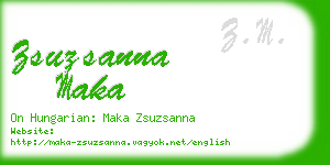 zsuzsanna maka business card